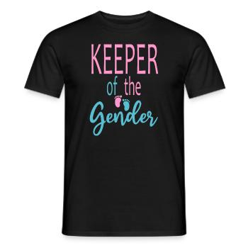 Keeper Of The Gender - Men's T-Shirt - black - Front - AI Model Male 178 light (178cm)