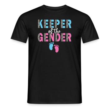 Keeper Of The Gender - Men's T-Shirt - black - Front - AI Model Male 178 light (178cm)