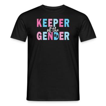 Keeper Of The Gender - Men's T-Shirt - black - Front - AI Model Male 178 light (178cm)