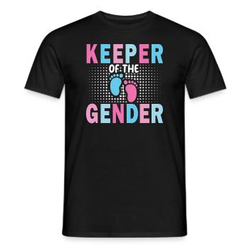 Keeper Of The Gender - Men's T-Shirt - black - Front - AI Model Male 178 light (178cm)