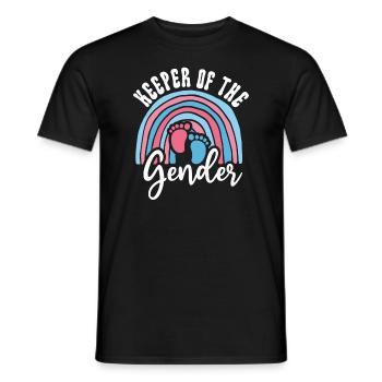 Keeper Of The Gender - Men's T-Shirt - black - Front - AI Model Male 178 light (178cm)