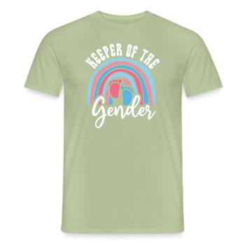 Hüter des Geschlechts - Männer T-Shirt - Sage - Vorne - AI Model Male 178 light (178cm)