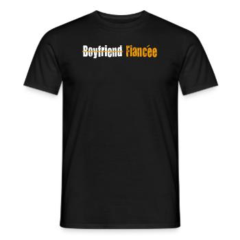 Fiançailles de couple fiancées Hommes Fiancée drôle - T-shirt homme - noir - Devant - AI Model Male 178 light (178cm)