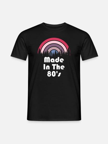 80er Die Musik der 80er Jahre - Männer T-Shirt - Schwarz