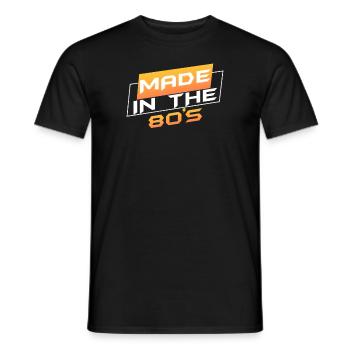 Anni '80 La musica degli anni '80 - T-shirt uomo - nero - Fronte - AI Model Male 178 light (178cm)