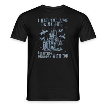 I Had The Time Of My Life Fighting Dragons - Men's T-Shirt - black - Front - AI Model Male 178 light (178cm)