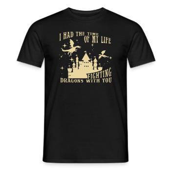 I Had The Time Of My Life Fighting Dragons - Men's T-Shirt - black - Front - AI Model Male 178 light (178cm)