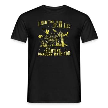 I Had The Time Of My Life Fighting Dragons - Men's T-Shirt - black - Front - AI Model Male 178 light (178cm)
