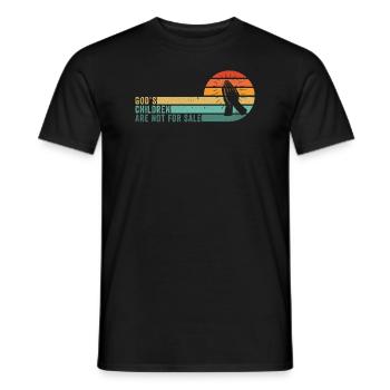 Gottes Kinder sind nicht käuflich zu erwerben - Männer T-Shirt - Schwarz - Vorne - AI Model Male 178 light (178cm)