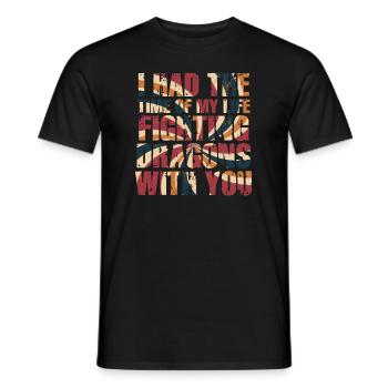 I Had The Time Of My Life Fighting Dragons - Men's T-Shirt - black - Front - AI Model Male 178 light (178cm)