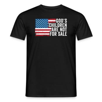 Gottes Kinder sind nicht käuflich zu erwerben - Männer T-Shirt - Schwarz - Vorne - AI Model Male 178 light (178cm)