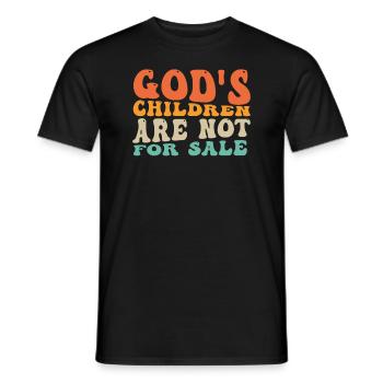 Gottes Kinder sind nicht käuflich zu erwerben - Männer T-Shirt - Schwarz - Vorne - AI Model Male 178 light (178cm)