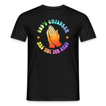 Gottes Kinder sind nicht käuflich zu erwerben - Männer T-Shirt - Schwarz - Vorne - AI Model Male 178 light (178cm)