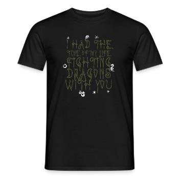 I Had The Time Of My Life Fighting Dragons - Men's T-Shirt - black - Front - AI Model Male 178 light (178cm)
