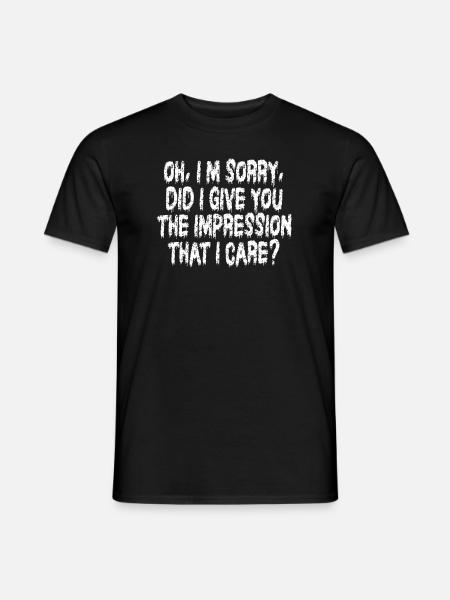 Indifference Sarcasm Different Attitude - Men's T-Shirt - black