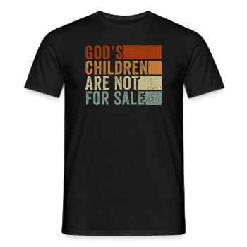 Gottes Kinder sind nicht käuflich zu erwerben - Männer T-Shirt - Schwarz - Vorne - AI Model Male 178 light (178cm)