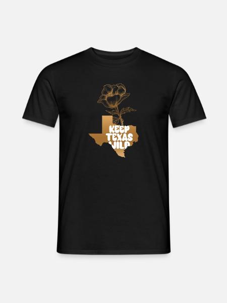 Wildflower Fields Wildflowers Bluebonnet Texas - Men's T-Shirt - black
