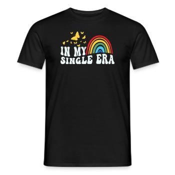 Dans mon ère de célibataire drôle de vie de célibataire - T-shirt homme - noir - Devant - AI Model Male 178 light (178cm)