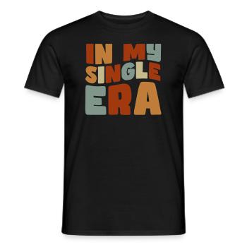 Dans mon ère de célibataire drôle de vie de célibataire - T-shirt homme - noir - Devant - AI Model Male 178 light (178cm)