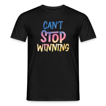 Can’t Stop Winning Lottery Winner Vibes - T-shirt homme - noir - Devant - AI Model Male 178 light (178cm)
