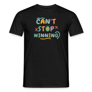 Can’t Stop Winning Lottery Winner Vibes - T-shirt homme - noir - Devant - AI Model Male 178 light (178cm)