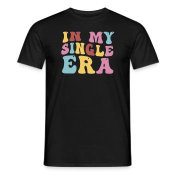 Dans mon ère de célibataire drôle de vie de célibataire - T-shirt homme - noir - Devant - AI Model Male 178 light (178cm)