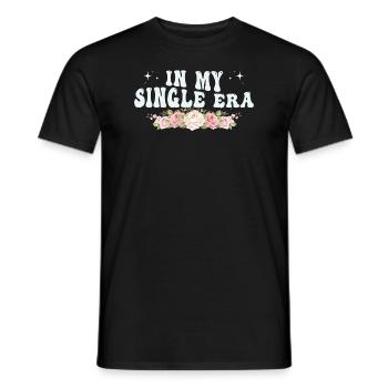 Dans mon ère de célibataire drôle de vie de célibataire - T-shirt homme - noir - Devant - AI Model Male 178 light (178cm)