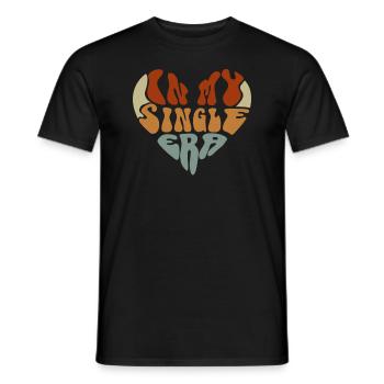 Dans mon ère de célibataire drôle de vie de célibataire - T-shirt homme - noir - Devant - AI Model Male 178 light (178cm)