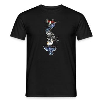Bird Watching Birder Ornithologist Bird Lover - Men's T-Shirt - black - Front - AI Model Male 178 light (178cm)
