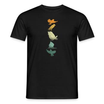 Bird Watching Birder Ornithologist Bird Lover - Men's T-Shirt - black - Front - AI Model Male 178 light (178cm)