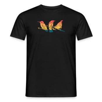 Vogelbeobachtung Vogelbeobachter Ornithologe Vogelliebhaber - Männer T-Shirt - Schwarz - Vorne - AI Model Male 178 light (178cm)