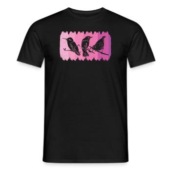 Bird Watching Birder Ornithologist Bird Lover - Men's T-Shirt - black - Front - AI Model Male 178 light (178cm)