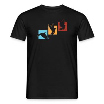 Bird Watching Birder Ornithologist Bird Lover - Men's T-Shirt - black - Front - AI Model Male 178 light (178cm)