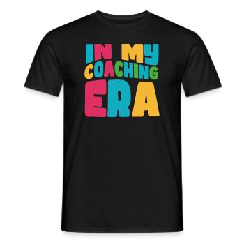 Coach Era Coaching Tees Sports Team Staff - Men's T-Shirt - black - Front - AI Model Male 178 light (178cm)