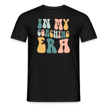 Coach Era Coaching Tees Sports Team Staff - Men's T-Shirt - black - Front - AI Model Male 178 light (178cm)