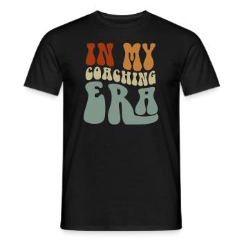 Coach Era Coaching Tees Sports Team Staff - Men's T-Shirt - black - Front - AI Model Male 178 light (178cm)