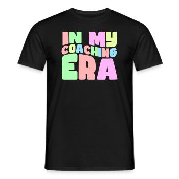 Coach Era Coaching Tees Sports Team Staff - Men's T-Shirt - black - Front - AI Model Male 178 light (178cm)