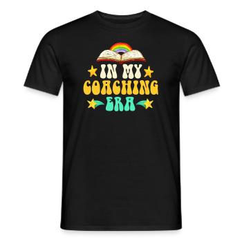 Coach Era Coaching Tees Sports Team Staff - Men's T-Shirt - black - Front - AI Model Male 178 light (178cm)