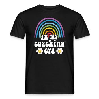 Coach Era Coaching Tees Sports Team Staff - Men's T-Shirt - black - Front - AI Model Male 178 light (178cm)