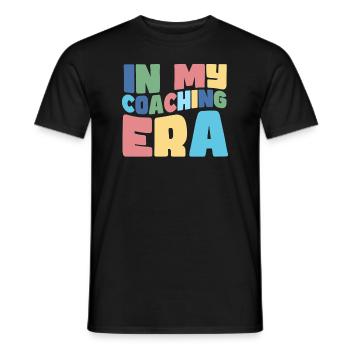 Coach Era Coaching Tees Sports Team Staff - Men's T-Shirt - black - Front - AI Model Male 178 light (178cm)