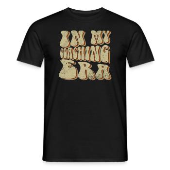 Coach Era Coaching Tees Sports Team Staff - Men's T-Shirt - black - Front - AI Model Male 178 light (178cm)