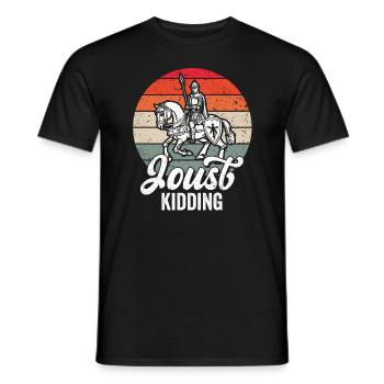 Joute Chevalier Médiéval Renaissance Chevaliers Armure - T-shirt homme - noir - Devant - AI Model Male 178 light (178cm)