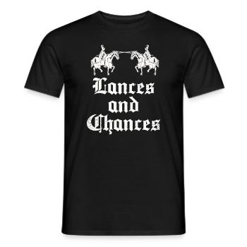 Joute Chevalier Médiéval Renaissance Chevaliers Armure - T-shirt homme - noir - Devant - AI Model Male 178 light (178cm)