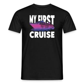 My First Cruise Family Vacation - Fun and Exciting - Men's T-Shirt - black - Front - AI Model Male 178 light (178cm)