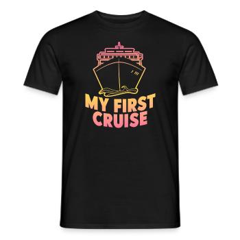 Mein erster Kreuzfahrt-Familienurlaub - lustig und aufregend - Männer T-Shirt - Schwarz - Vorne - AI Model Male 178 light (178cm)