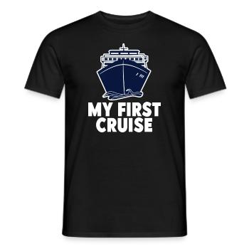 Mein erster Kreuzfahrt-Familienurlaub - lustig und aufregend - Männer T-Shirt - Schwarz - Vorne - AI Model Male 178 light (178cm)