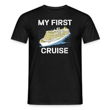 My First Cruise Family Vacation - Fun and Exciting - Men's T-Shirt - black - Front - AI Model Male 178 light (178cm)