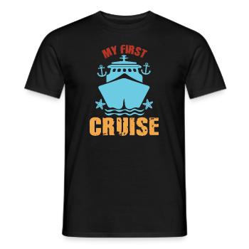 My First Cruise Family Vacation - Fun and Exciting - Men's T-Shirt - black - Front - AI Model Male 178 light (178cm)