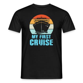 My First Cruise Family Vacation - Fun and Exciting - Men's T-Shirt - black - Front - AI Model Male 178 light (178cm)