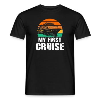 My First Cruise Family Vacation - Fun and Exciting - Men's T-Shirt - black - Front - AI Model Male 178 light (178cm)